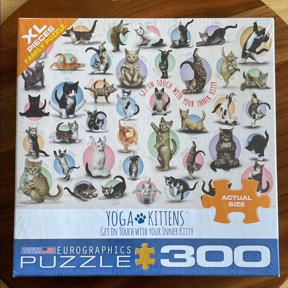 Eurographics Yoga Kittens 300-Piece Puzzle - Multicolor
